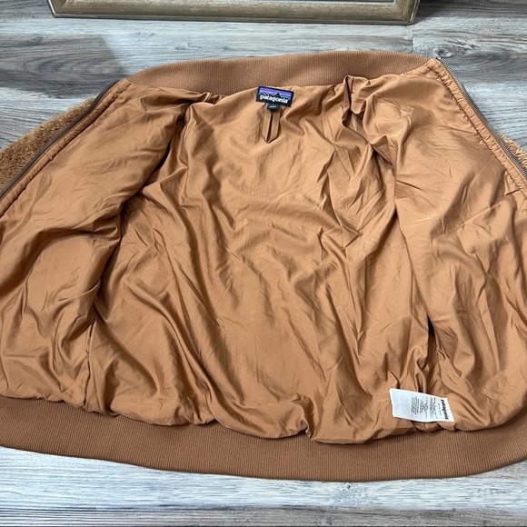 Patagonia Los Gatos Bomber Jacker Brown Fleece sz L large - Picture 4 of 8